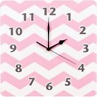 100926 Trend Lab Pink Sky Chevron Wall Clock 846216048067