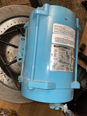 1121007458 Bluffton Electric Motor 1/4 Hp 1725 Rpm 1-ph 115 Volt Explosion Proof