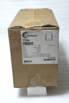 1140 Century 786674010629 733a Perm Split Cap Unit Heater Motor 1/2 Hp Rpm 115/208-230vac