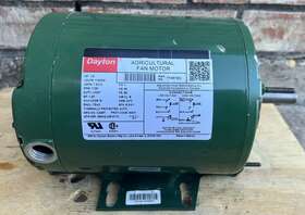 1ybw1 Dayton Agricultural Fan Motor Split-phase 1/2 Hp 115/230v Ac 1 725