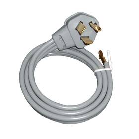 Wx09x10002 General Electric 084691114871 Ge Genuine Oem Dryer Power Cord 4 Feet 30 Amp 3 Wires 125v-250v 10/3