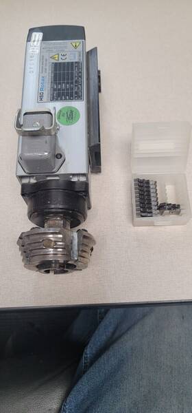 Mt1055-090 Hsd Rotax At/mt1055-090 Electrospindle From Biesse Stream B Lower Trim Cutter