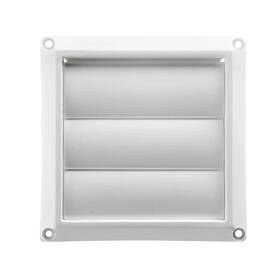 G0440.1475w Lambro 1475w White Plastic Louvered Vent 3 Inch
