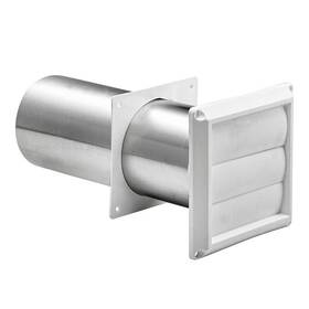 G0440.290w Lambro 290w White Plastic Louvered Vent 3 Inch