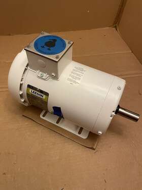 119783.00 Leeson 3 Hp 1740 Rpm 56hz Feather Picker Motor - White