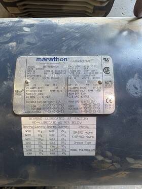 Marathon 284ttdbd6026 Globetrotter 25 Hp Duty Cont Ac Motor 3-phase Odp