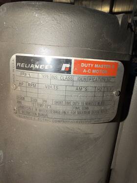 Reliance 21410-5 5hp 230v/460 3 Phase Rpm 1740 Duty Ac Motor Amps 21/10.5
