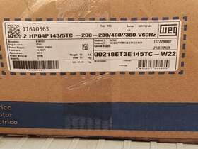 00218et3e145tc-w22 Rpm 09218et3e145tc-w22 Weg 2.0hp 60hz 230/460volts 1750rpm 3 Phase Motor