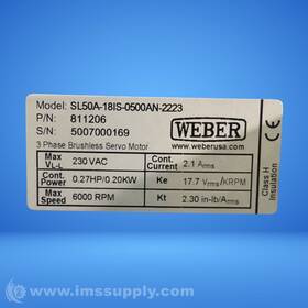 1125893 Weber Servo Motor Plus Mdw03 6709