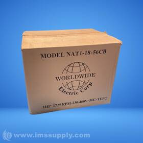 Nat1-18-56cb Worldwide Electric Corp. Three-phase Motor Fnob
