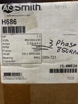 New Ao Smith Century 1HP H686 Hvac Condenser Fan Motor 3 Phase 850RPM. Fixed Price $399.00.