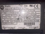 Allen Bradley MPL-B320P-MK72AA. Fixed Price $450.00.
