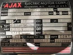 Ajax Motor 1HP,MODEL EM7143TTDR7654AA-R24W. Fixed Price $400.00.