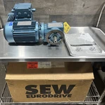 Sew Eurodrive .75 Hp Gear Motor Type DFT80K4MM05CBW1 W/ SF37DT80K4MM05CBW1 Nos. Fixed Price $1499.99.