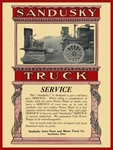 1912 Sandusky Auto Parts & Motor Truck New Sign 24X30" Usa Steel Xl Size: Ohio. Fixed Price $144.88.