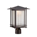 Designers Fountain Hadley 9" Post Lantern, Burnished Bronze LED32536-BNB. Fixed Price $89.99.