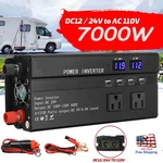 7000W 16000W Car Power Inverter Dc 12V To Ac 110V Home Rv Solar Converter Lcd. Fixed Price $57.69.