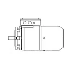 Conductix Wampfler XA-05538 Brake Motor, 2HP 230/460/3/60 W/ Nema Mfgd. Fixed Price $3055.07.