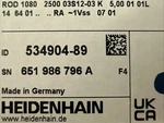 Heidenhain Rod 1080 2500 Line Rotary Encoder 322802-89 534904-89 New Box. Fixed Price $676.00.