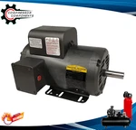 Baldor 5HP Electric Motor 56HZ Frame 3450 Rpm 208-230 Vac Single Phase. Fixed Price $699.95.