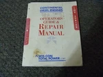 Continental TMD13 TMD20 TMD27 Diesel Engine Operator & Service Repair Manual Xz. Fixed Price $106.85.