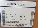 Gusher Baldor Pump Motor 34H285-3423G1 .1-HP 3450-RPM 115/230V 48YZ 1-PH (hr). Fixed Price $239.99.