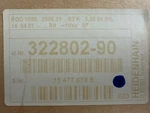 Heidenhain Rod 1080 2500 Line Rotary Encoder 534904-90 322802-90 New Box. Fixed Price $449.00.