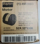 1/50 Hp Dayton Motor 3000 Rpm 4M095D New In Box. Fixed Price $113.39.