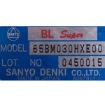 Used & Tested Sanyo Denki 65BM030HXE00 Servo Motor. Fixed Price $929.96.
