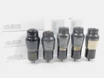 ZA5306 6V6G Vintage European Black Glass Audio Tubes (lot Of Five, Test Ok). Fixed Price $95.00.