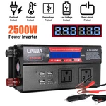 Modified Sine Wave Power Inverter 5000W 2500W Converter Dc 12V To Ac 110V Lcd. Fixed Price $36.99.