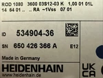 Heidenhain Rod 1080 3600 Line Rotary Encoder 322802-36 534904-36 New Box. Fixed Price $639.00.
