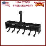 55" CAT-1 3-POINT Heavy Duty Tow Behind Box Scraper W/6 Shanks,lawn Mower Tract. Fixed Price $319.99.