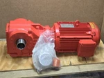 Sew-eurodrive Gear Motor KT67 DRN100L4, 230/460VAC, 60HZ, 3PH, 5 Hp, Rpm Out. Fixed Price $1345.00.