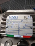 Coel FK63C6, Asynchronous Brake Motor, 1080 Rpm. Fixed Price $500.00.