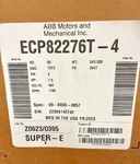 Abb/baldor ECP82276T-4, 7.5HP, 1180RPM, 3PH, 60HZ, 254T, Tefc. Fixed Price $4500.00.