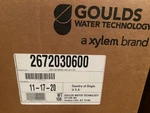 Goulds Pump 2672030600 7.5HP 3/60/230-460 6.25"H With Baldor EJMM3219T Motor. Fixed Price $1978.00.