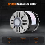 DL1036 Blower Fan Motor 1/3 Hp, 1075 Rpm, Speed, 115V, Compatible A.o. Smith. Fixed Price $99.00.