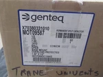 Genteq MOT09587 Blower Motor 1/2 Hp, 115/60/1,1410 Rpm, Open, Ball, .50 Shaft. Fixed Price $700.00.