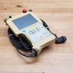 Kawasaki 50817-1260R00 Teach Pendant, Stop, 23 Button, 18 Pin Used. Fixed Price $949.99.