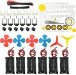 Eudax 6 Set Rectangular Mini Electric 1.5-3V 24000RPM Dc Motor With 84 Pcs.. Fixed Price $24.39.