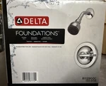 Delta Single-handle Shower Faucet Chrome B112900C Open Box Complete. Fixed Price $40.00.