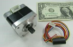 Minebea 2-PHASE Nema 17 Stepper Motor 10.2V 1.8 Degree 4-WIRE 6-PIN 34 Ohms 0.3A. Fixed Price $7.99.