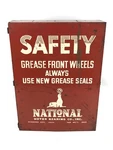Vintage National Motor Bearing Co. Metal Parts Storage Cabinet Van Wert Ohio. Fixed Price $224.95.
