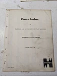 Hyster Cascade Cross Index Service Part Numbers Hydraulic Attachments 1960 Fork. Fixed Price $56.25.