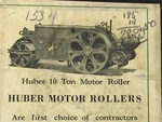 Vtg Huber Motor Rollers Mfg Co Marion Ohio 10 Ton Heavy Equipment Manufacturer. Fixed Price $31.09.