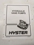 Hyster Service Manual Hydraulic Vane Pumps 910092 1997 Fork Lift Shop Book. Fixed Price $26.05.