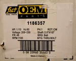 1186357 1/10 Hp 1100 Rpm Motor Smartcomfort Carrier Icp Factory Oem Part. Fixed Price $169.99.