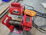 Thern Atlas 2,000 Lb. Electric Winch Industrial Material Hoist W/ Wire Rope. Fixed Price $2500.00.