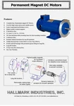 Dc Motor, 3/4HP, 56C, 90V, 1750RPM, Tefc, Hallmark Industries, MD0507A. Fixed Price $250.00.